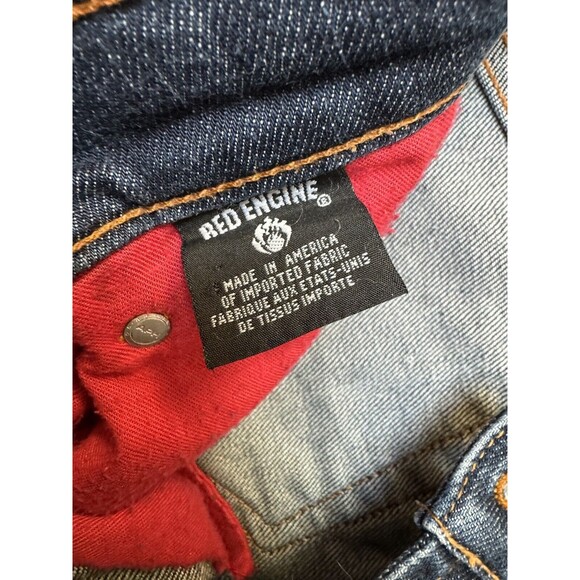Red Engine Vintage Ruby Women's Raw Selvedge Denim Jeans Size 29 Dark Blue MiUSA - Picture 4 of 16